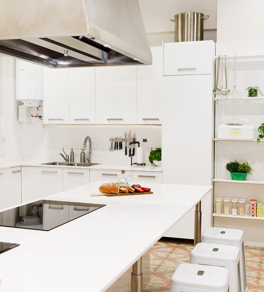 Cocina profesional de Lóleo donde se imparten los cursos de cocina en Madrid.