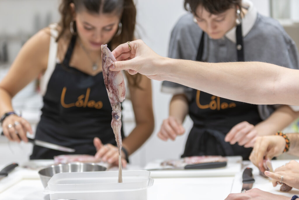 
Curso de paella en Madrid
calamar para la paella